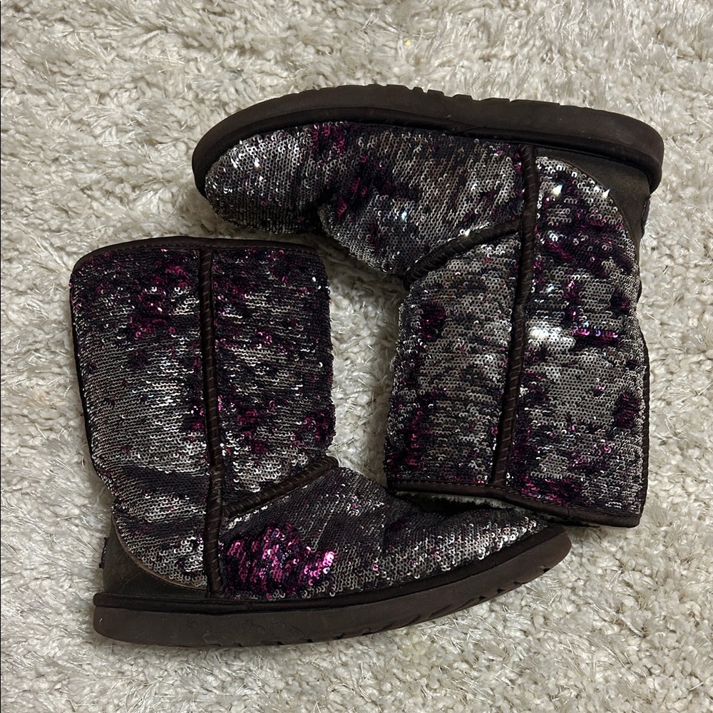 UGG Sequin Embellished Boots
